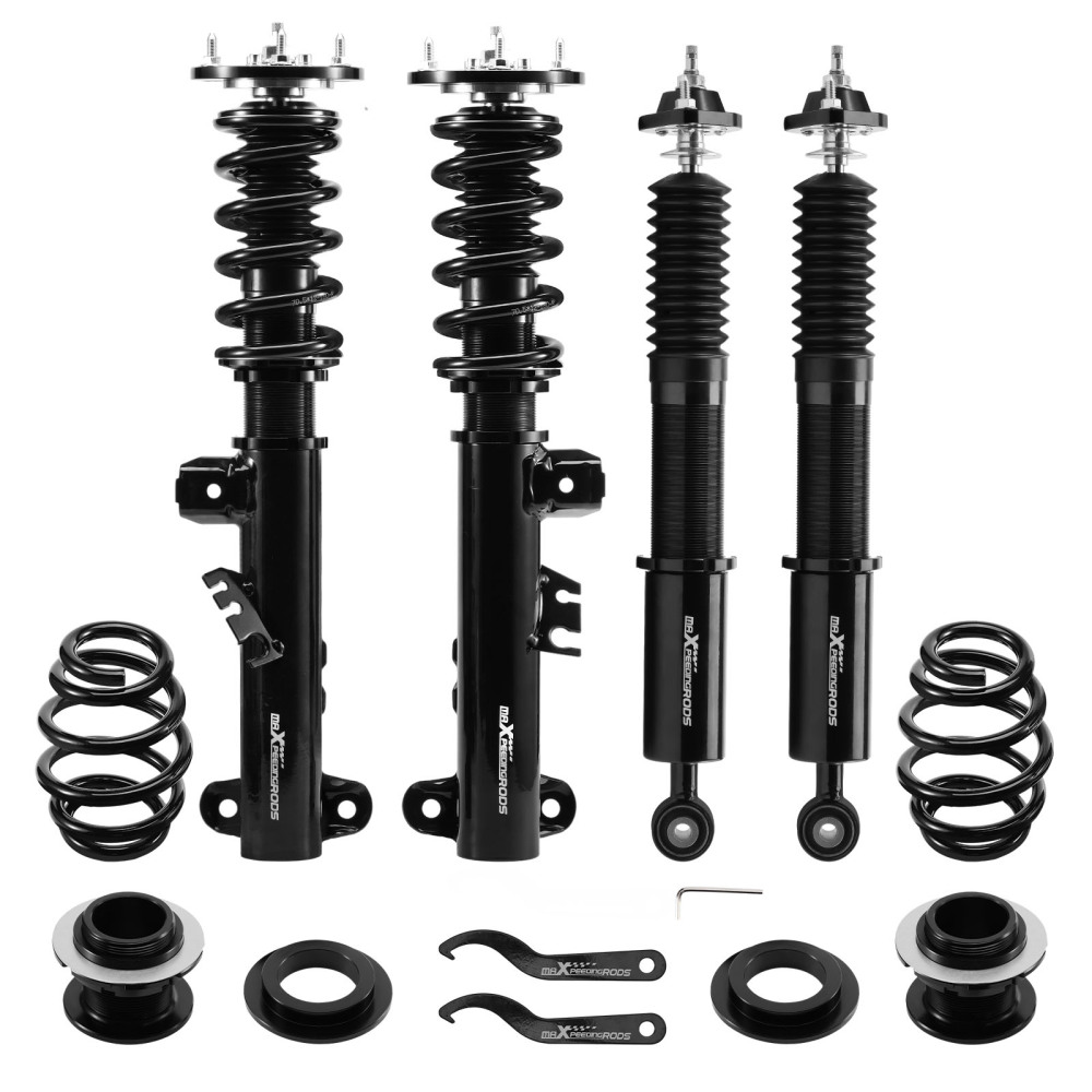 Coilovers Shock Struts Set compatible for BMW E36 318i 320i 91-98 24 Ways Adjustable Damper