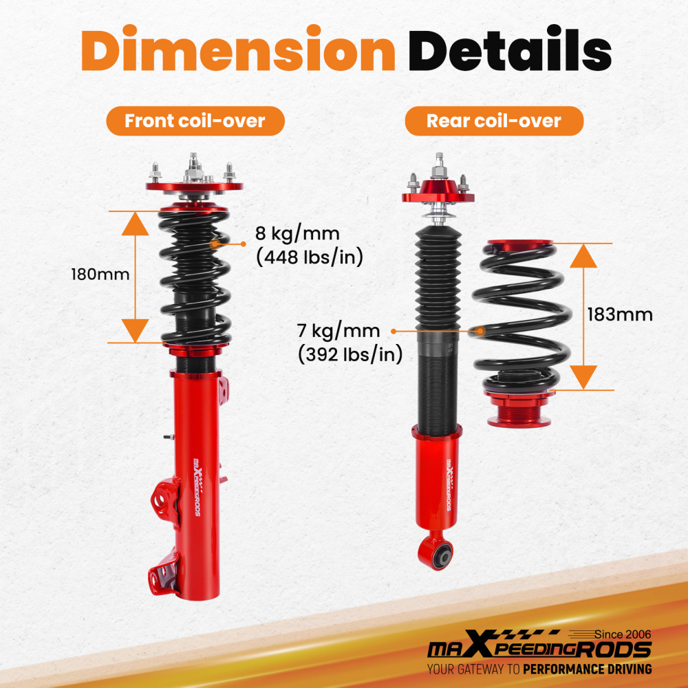 Coilover Coilovers Struts compatible for BMW E36 90-99 316i 318i 320i 323i 325i 328i 325is