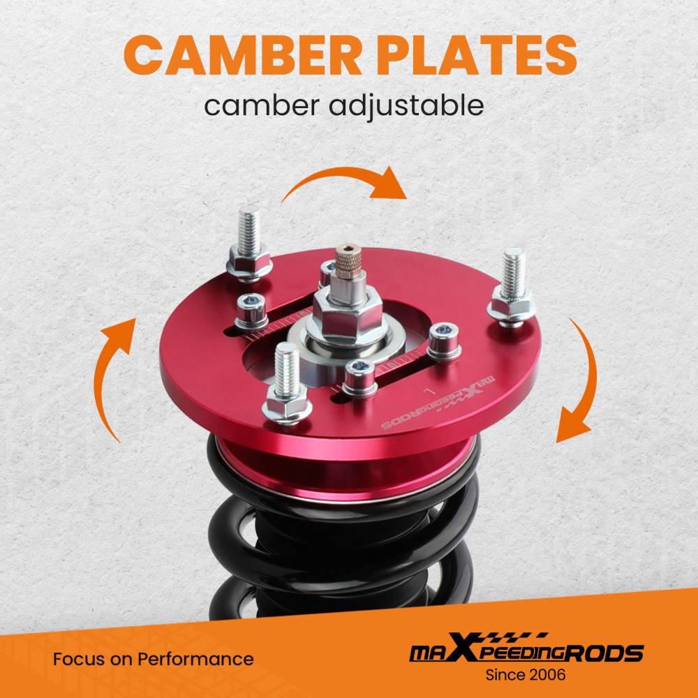 maXpeedingrods 24-Way Damper Adjustable Coilovers Kit compatible for BMW E36 3 Series