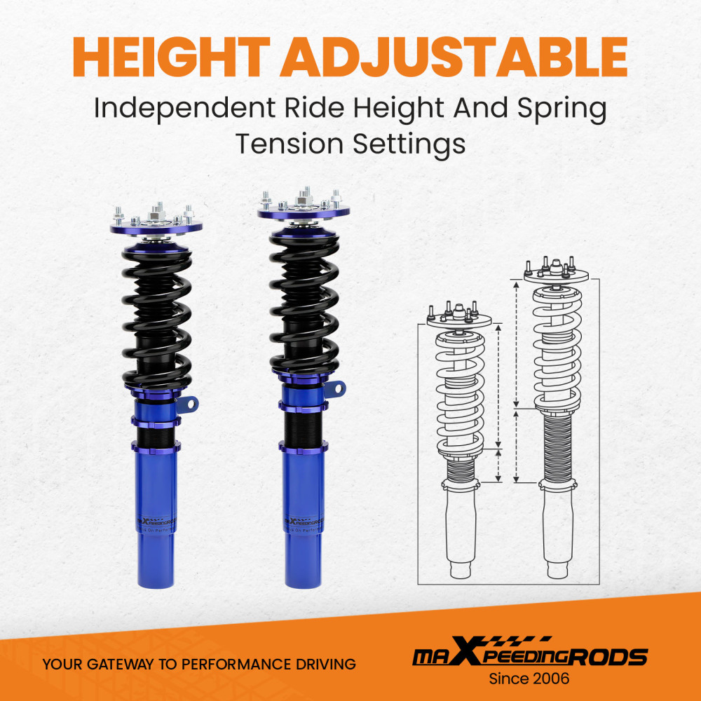 Compatible for BMW 5 Series 1996 - 2003 E39 525i 530i 528i 540i Shock Absorbers Coilovers suspension Kitlowering kit