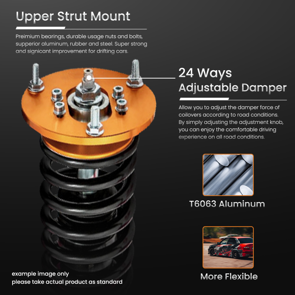 Coilovers Suspension Kit compatible for BMW 5 Series E39 1996-03 Shock Absorbers Adj Damper