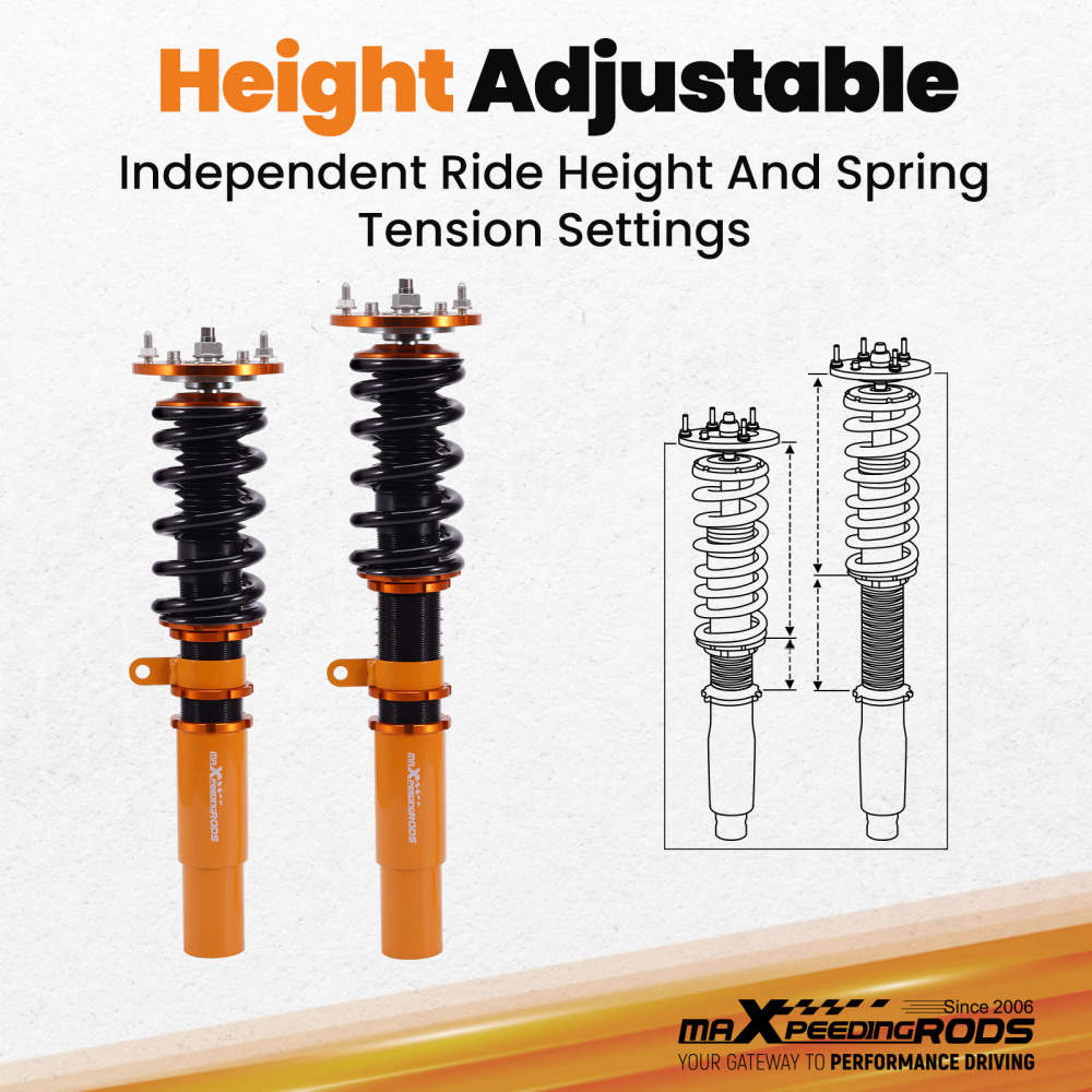 Coilovers Suspension Shock Strut compatible for BMW E39 5 Series 96-03 530i 535i 540i 525d