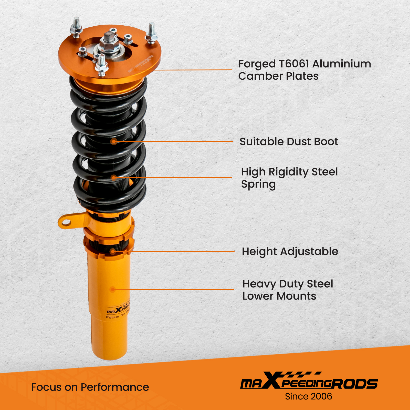 Coilovers Suspension Kit compatible for BMW 5 Series E39