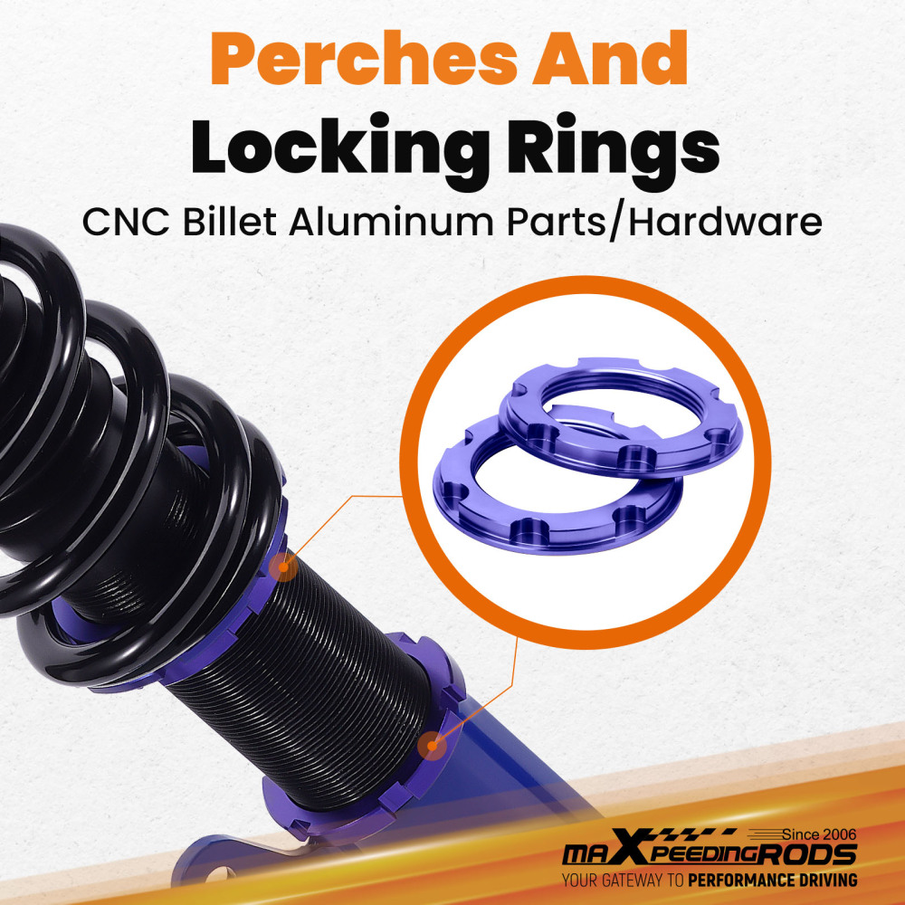 Adjustable Coilovers Struts Lowering Kit compatible for BMW E46 3 Series 328 320 325 330