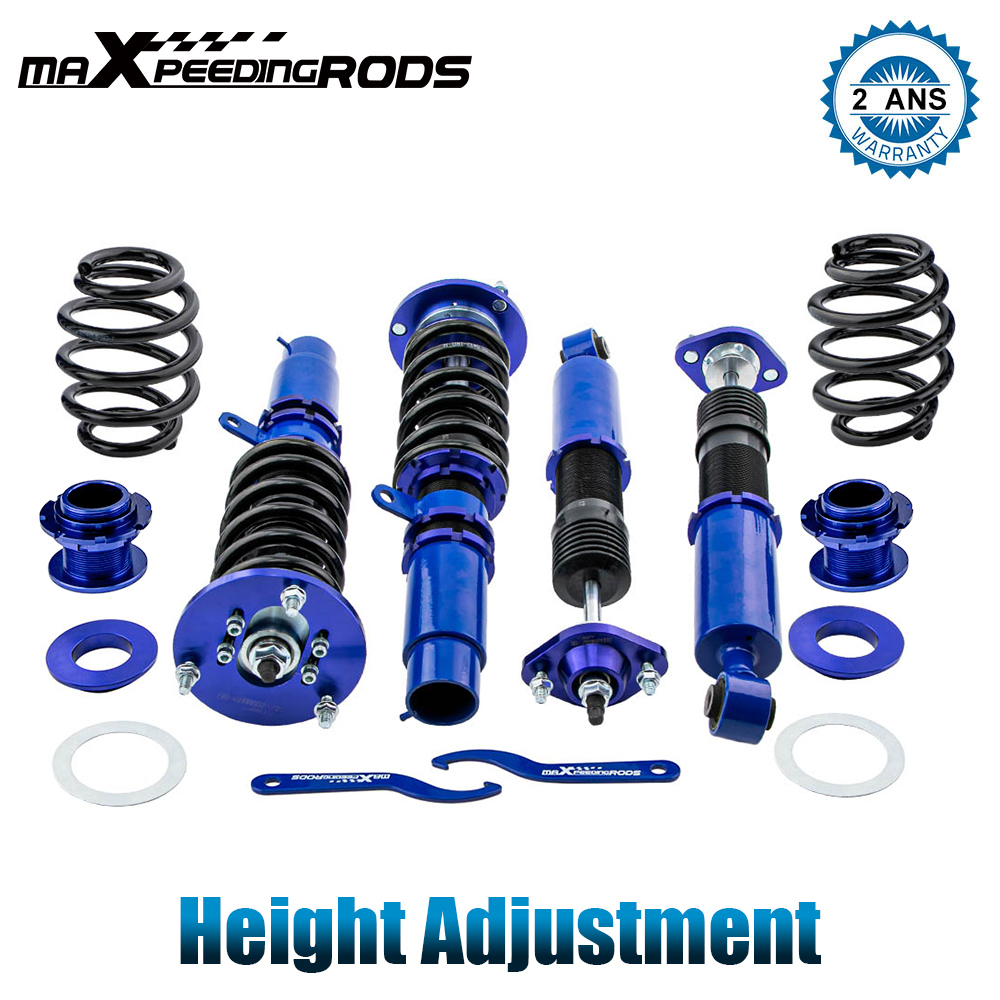 Height Adjustable Coilover Suspension Kit compatible for BMW E46 3 Series 1998 - 2006 320i 323ci 325i 328i Lowering Kit
