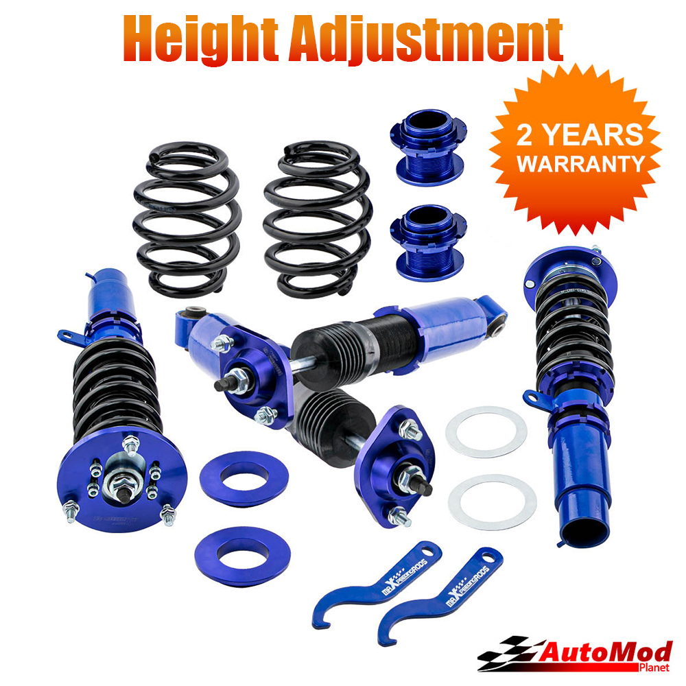 Height Adjustable Coilover Suspension Kit compatible for BMW E46 3 Series 1998 - 2006 320i 323ci 325i 328i Lowering Kit