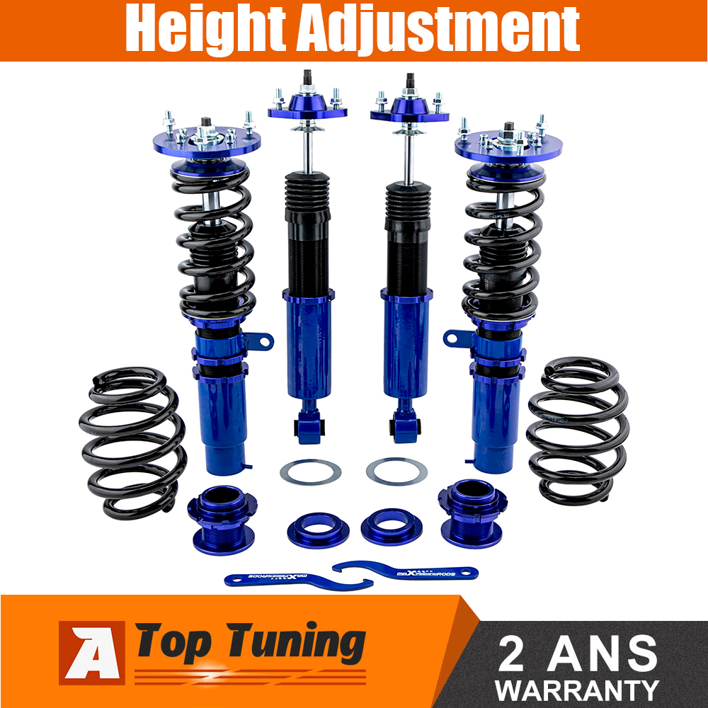 Height Adjustable Coilover Suspension Kit compatible for BMW E46 3 Series 1998 - 2006 320i 323ci 325i 328i Lowering Kit