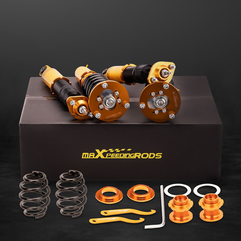 Compatible for BMW E46 3 Series 1998-2006 325i 330i Height And Damper Adjustable Coilover Suspension Kit Lowering Kit