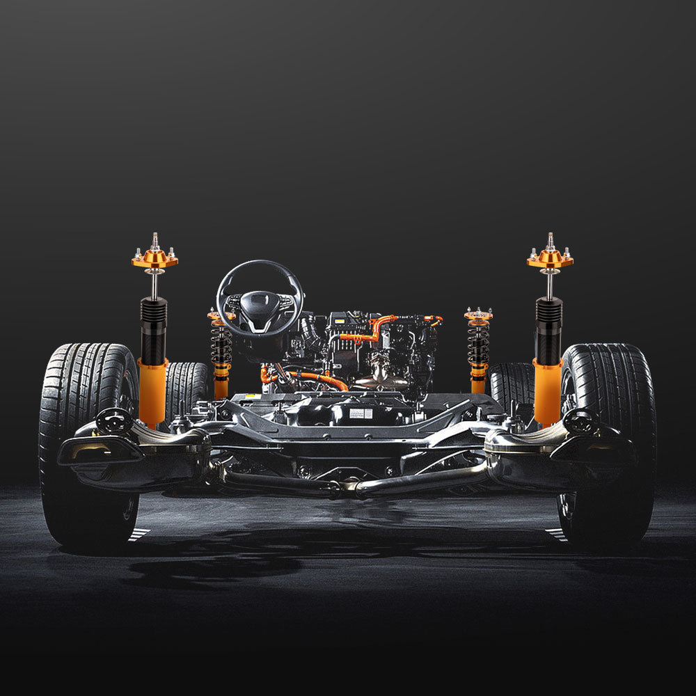 Compatible for BMW E46 3 Series 1998-2006 325i 330i Height And Damper Adjustable Coilover Suspension Kit Lowering Kit