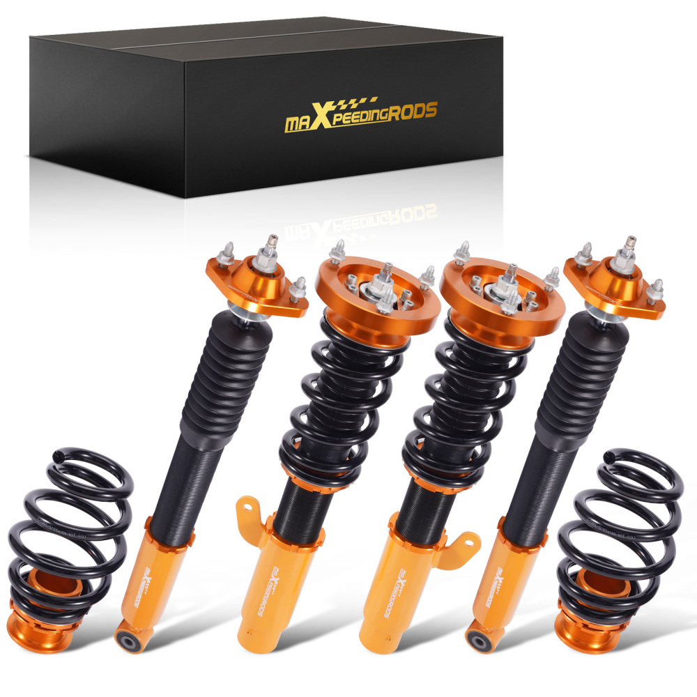 Compatible for BMW E46 3-Series 1998-2005 4pcs 24 Damper Adjustable Suspension Coilovers Shock Absorber kits Lowering Kit