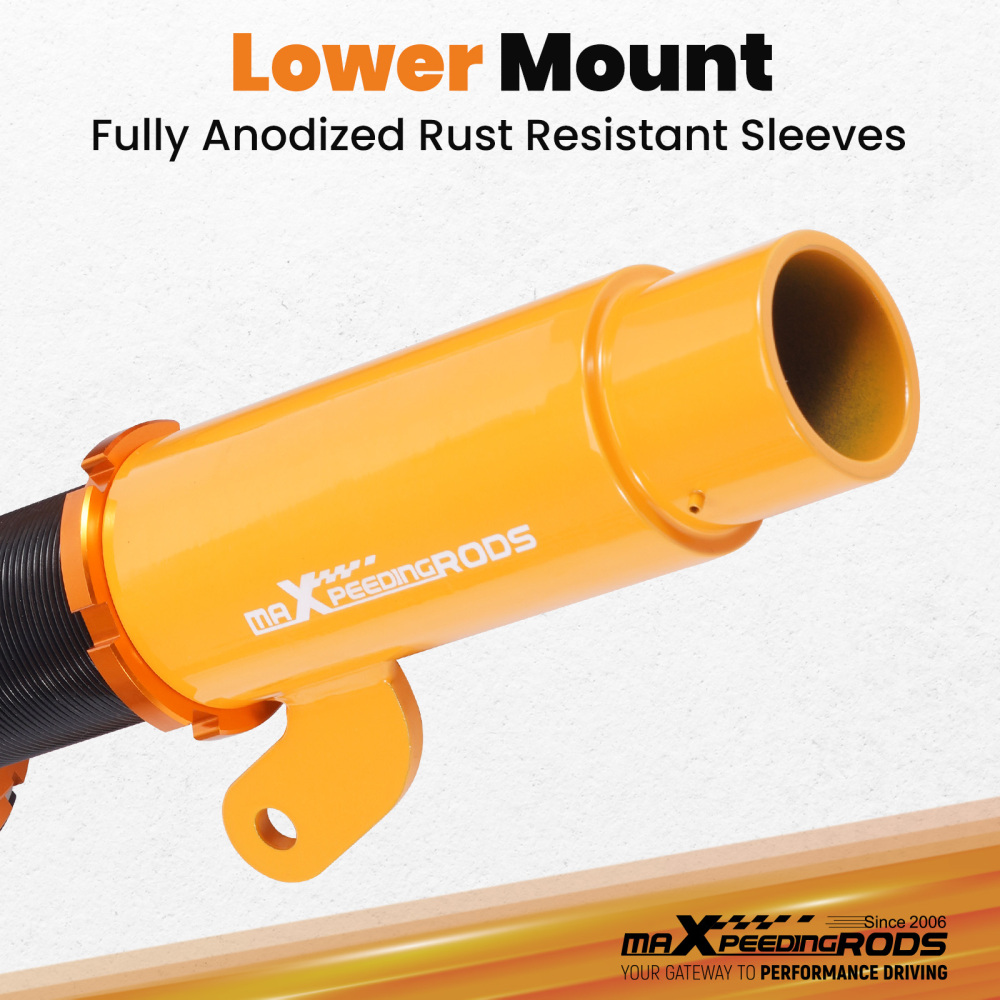 Maxpeedingrods 24 Way Damper Coilover Shock Strut compatible for BMW 3 2-door Convertible (E46) 00-07 lowering kit