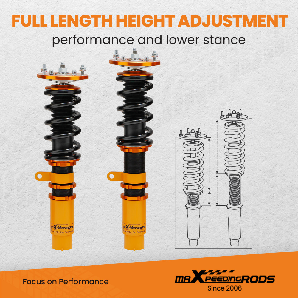 Ammortizzatori Per Auto Kit Con Braccio di controllo s compatibile per BMW E46 3 Series 323i 325i Lowering Kit