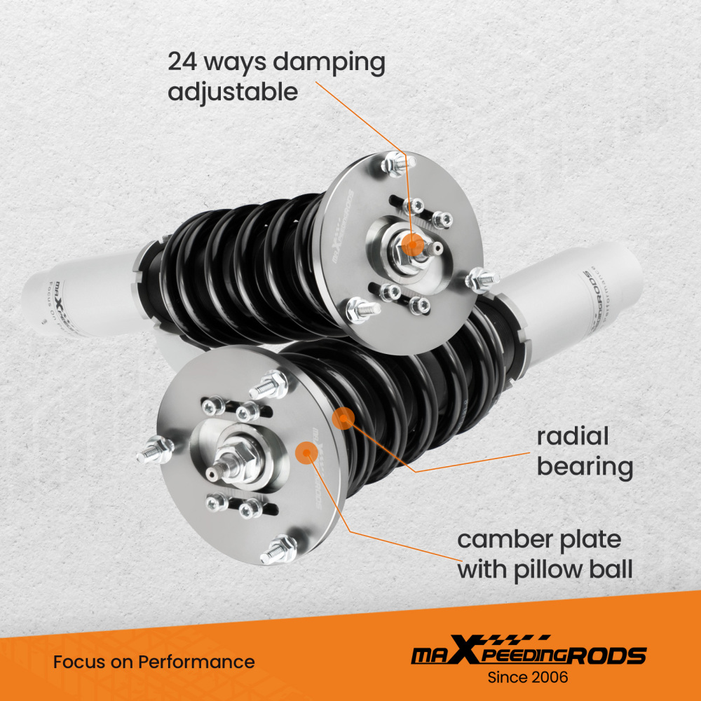 Adjustable Coilovers Coil Over Spring compatible for BMW E46 320ci 325ci Coupe Sedan Shock