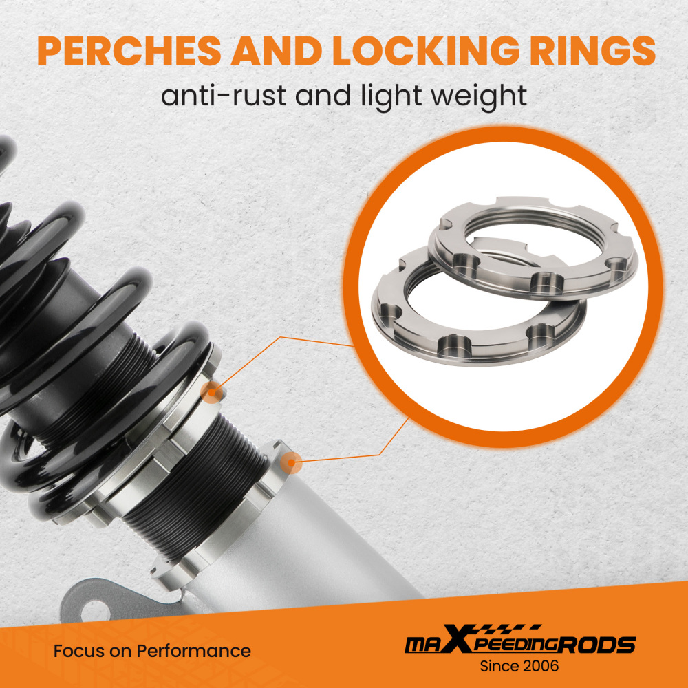 Kit ammortizzatori per auto Anteriore e Posteriore compatibile per BMW 3 Series E46Lowering Kit