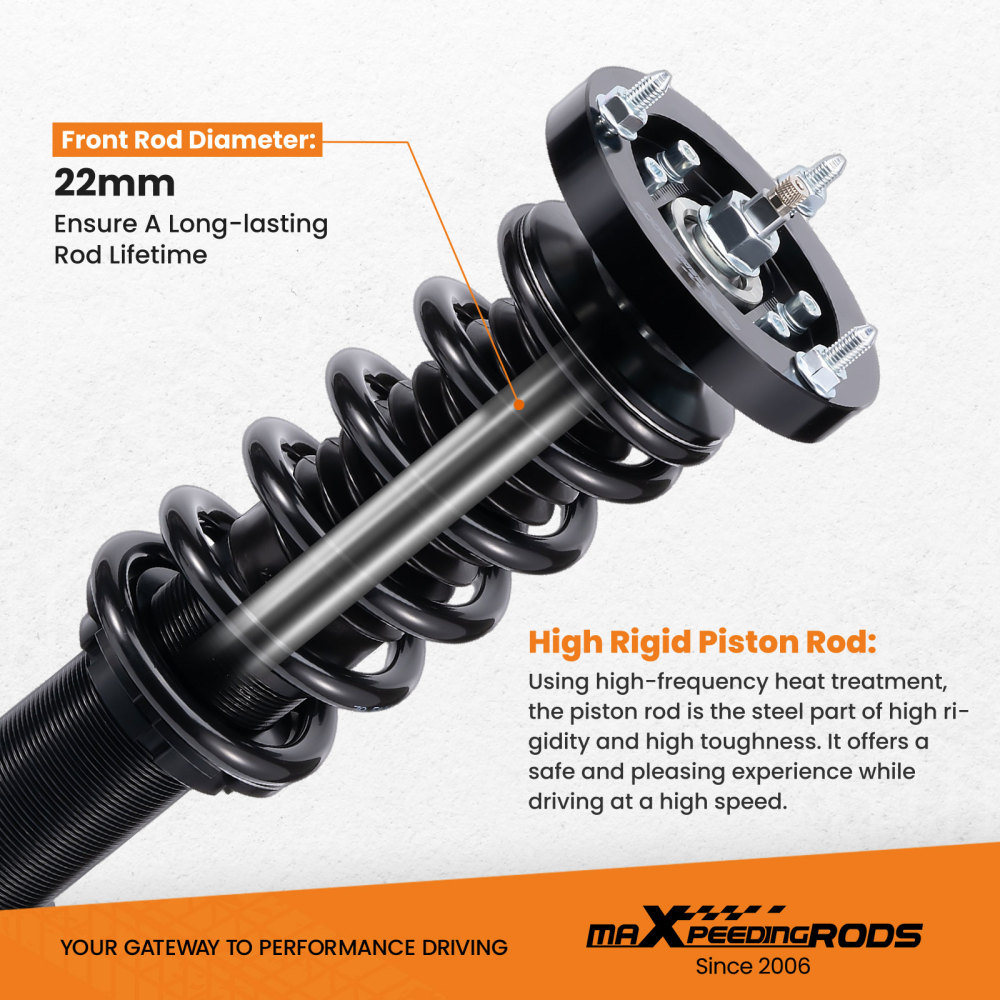 Combinés filetés à 24 niveaux damortissement compatible pour BMW E46 berline 98-05 coupé