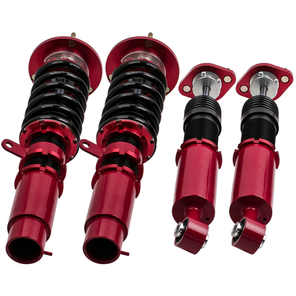 Kit ammortizzatori per auto Anteriore e Posteriore compatibile per BMW E46 Serie 3 1998-2006 Lowering Kit