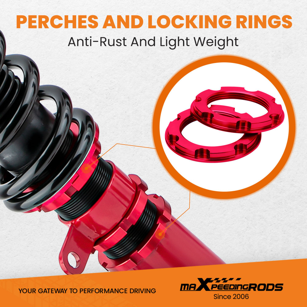 Compatible for BMW E46 Coilovers 3 Series 1998 - 2006 325i 323i 328i 320i Height Adjustable Coilover Suspension Kit Lowering Kit