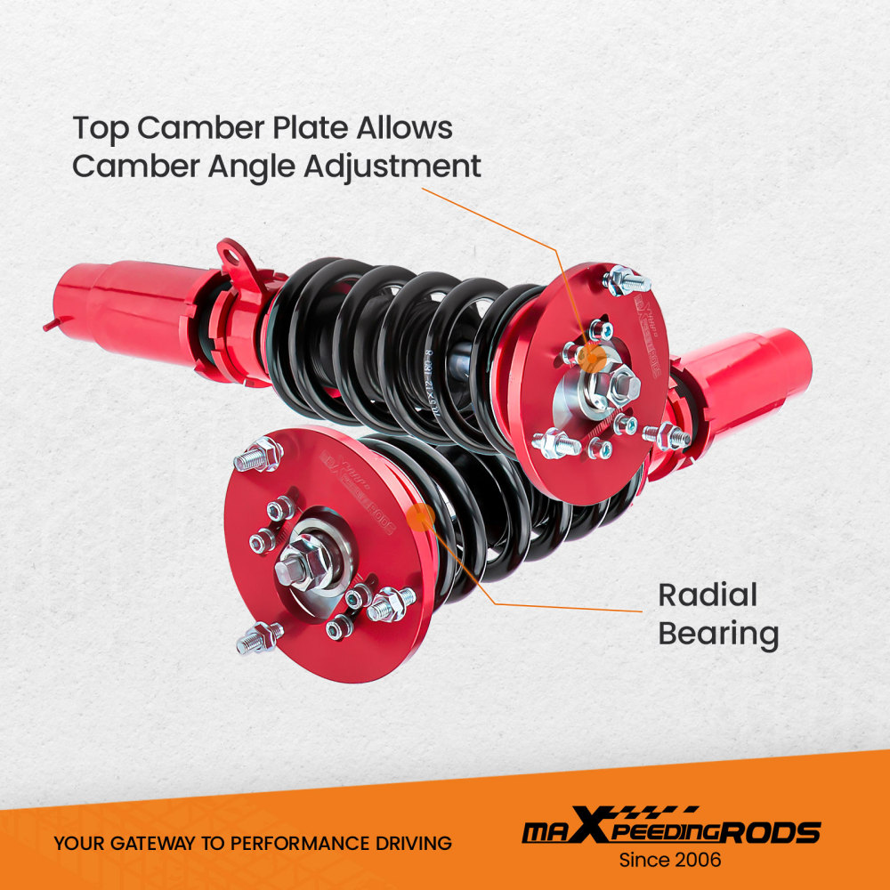 Compatible for BMW E46 Coilovers 3 Series 1998 - 2006 325i 323i 328i 320i Height Adjustable Coilover Suspension Kit Lowering Kit