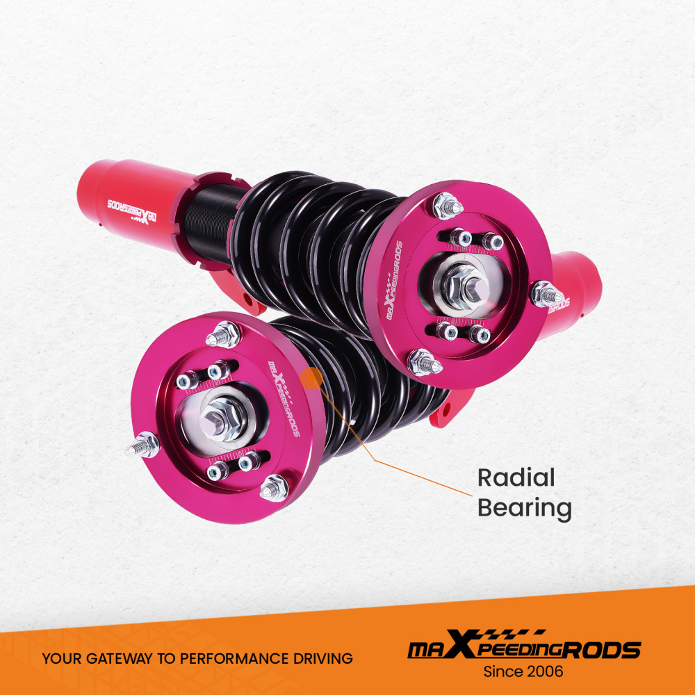 Maxpeedingrods Coilovers Coil Suspension Struts compatible for BMW E46 3 Series 1998-2005 lowering kit