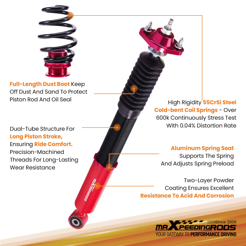 Rear Coilovers compatible for BMW 3 Sereis E46 CoupeSaloon 1998-2006 316 330 328 325 323