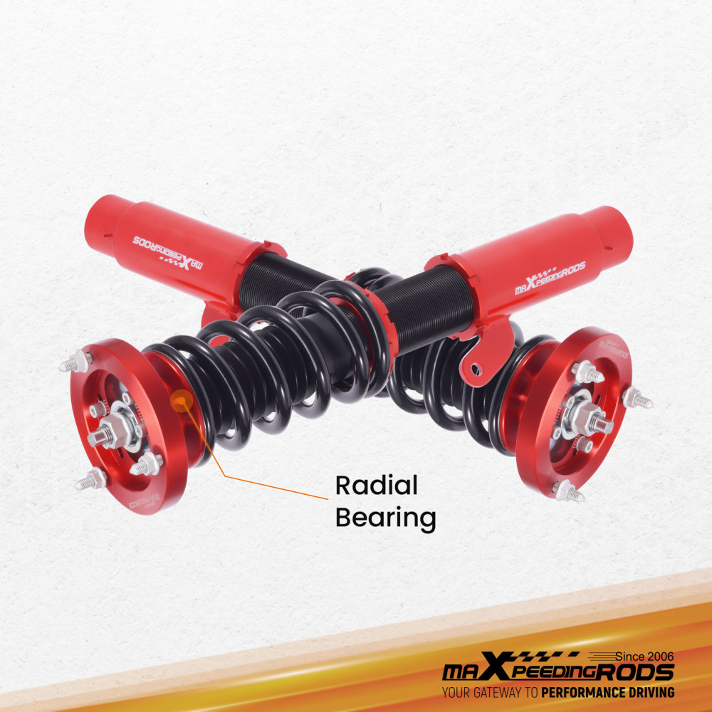 4pcs Adjust Height Coilovers Suspension Kits Shock Absorber compatible for BMW 3 Series E46 1998-2005