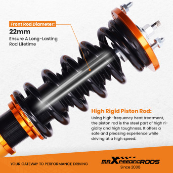 Réglable Hauteur Combinés Filetés compatible pour BMW 5 Series E60 AWD 2004 a 2010 xDrive