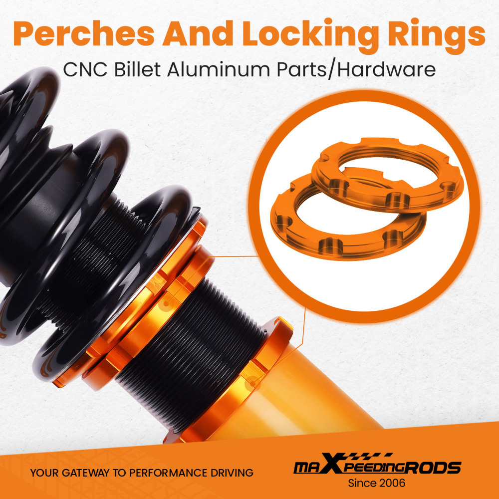 Réglable Hauteur Combinés Filetés compatible pour BMW 5 Series E60 AWD 2004 a 2010 xDrive