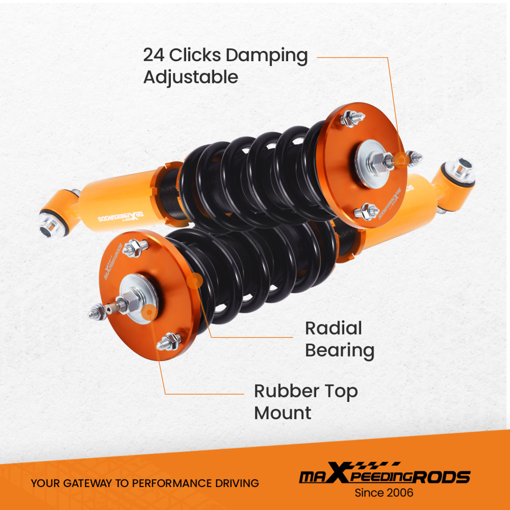 Réglable Hauteur Combinés Filetés compatible pour BMW 5 Series E60 AWD 2004 a 2010 xDrive