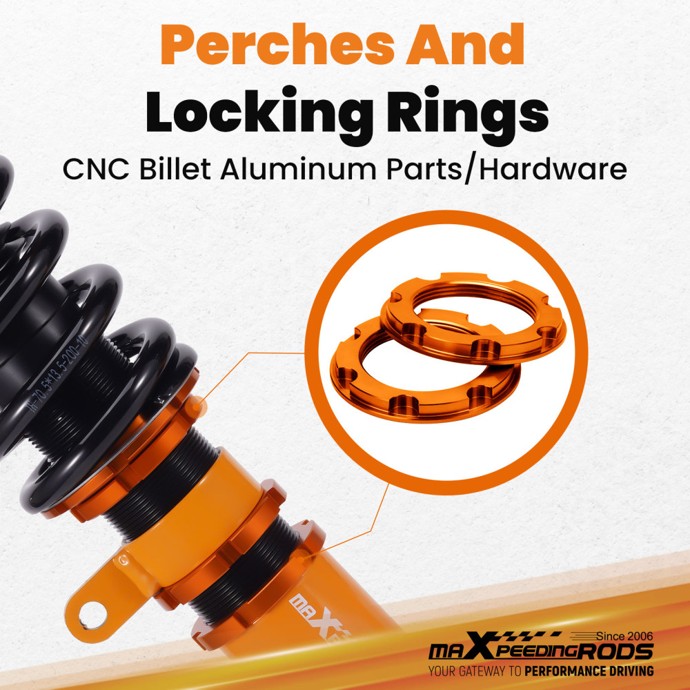 Compatible for BMW 5 Series E60 Sedan AWD 2004-2010 Street Coilovers Suspension Spring Strut Lowering Kit