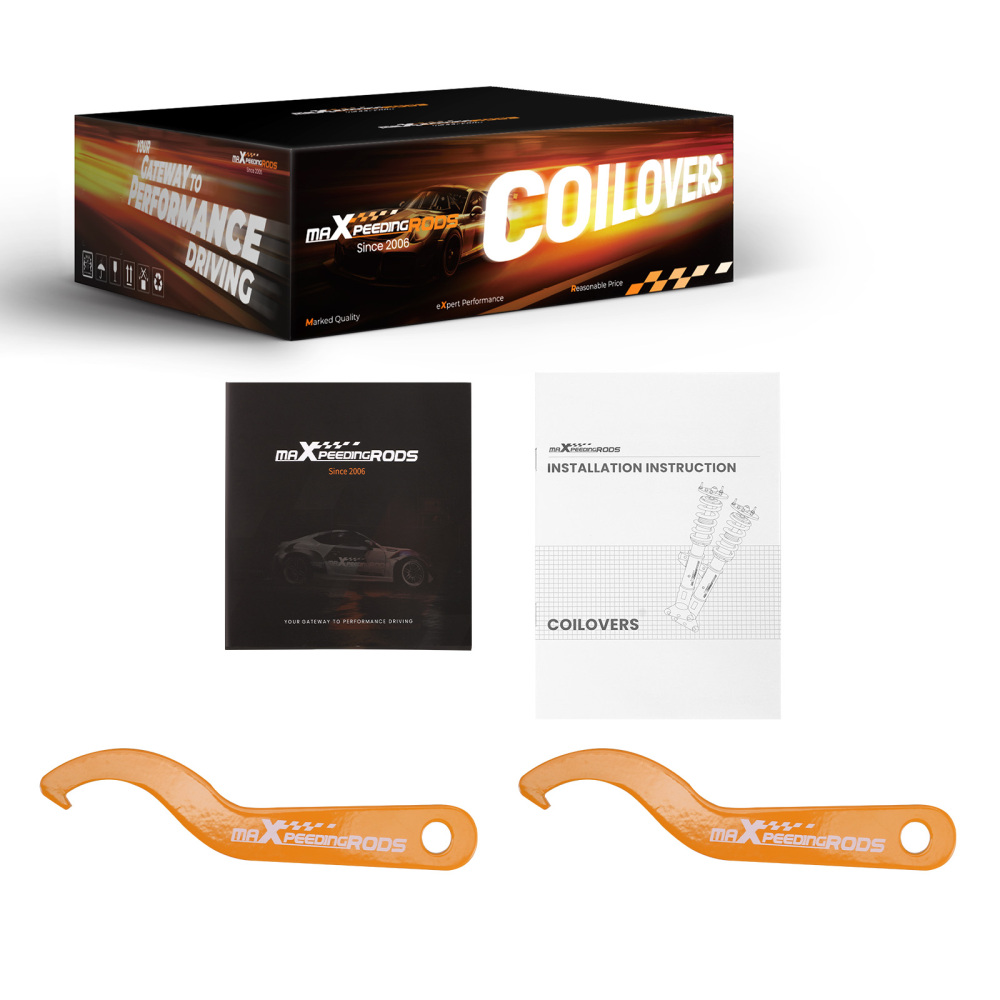 Amortiguadores Columnas de suspensiónCompatible compatible para BMW serie 5 2004-2010 Sedán AWD Adj. altura