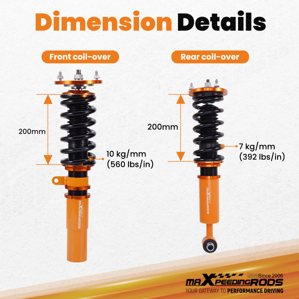 Coilover compatible for BMW E60 AWD xDrive Xi Model 2004-2010 Adjustable Height Shock Strut