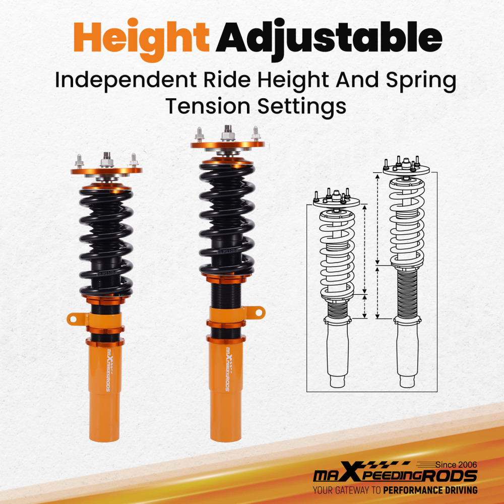 Coilover compatible for BMW E60 AWD xDrive Xi Model 2004-2010 Adjustable Height Shock Strut