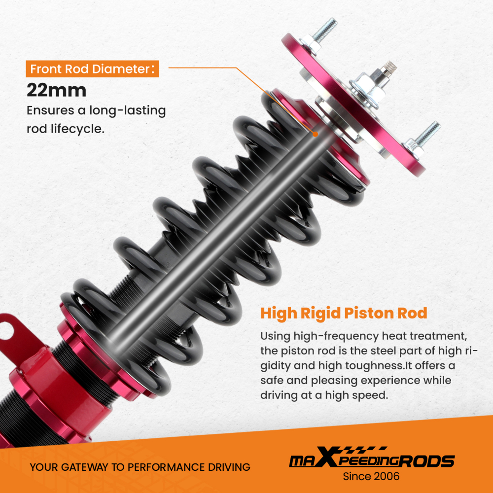 24 Way Adjustable Coilovers Suspension compatible for BMW 5-Series SEDAN AWD E60 2004-2010