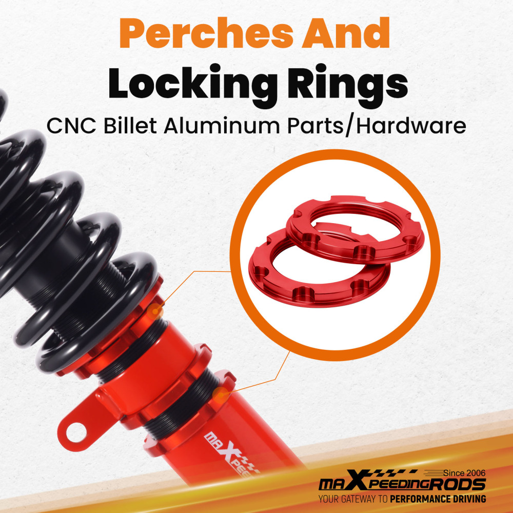 Kit Assetto a Ghiera Ammortizzatori compatibile per BMW 5 serie E60 2004-2010 Berlina AWD