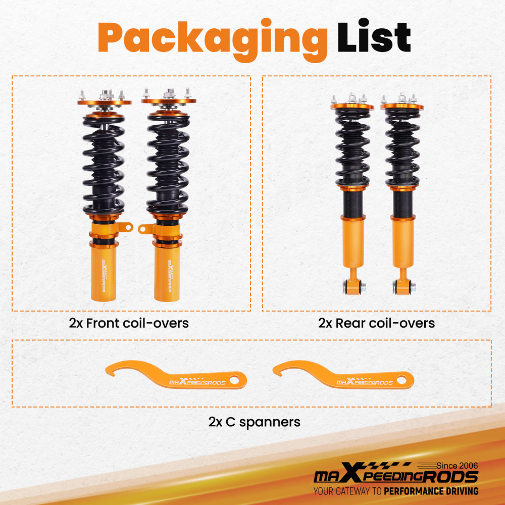 Coilovers Spring Kit compatible for BMW E60 Coilover 5 Series 530i 545i 550i M5 2004-2010 Lowering Kit