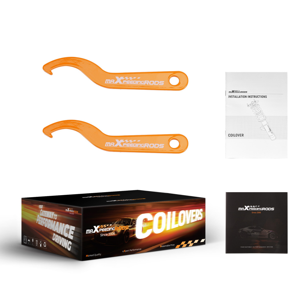 4x Coilover Amortisseurs compatible pour BMW 5er 523 525 528 530 535 540 2004-2010 shockskit dabaissement