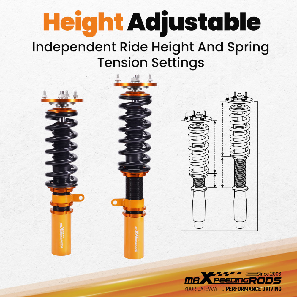 Coilovers Shock Struts compatible for BMW 5 Series E60 Sedan 2004-2010 523 525 528 530 RWD