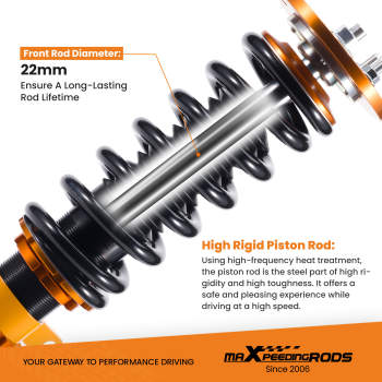 Adjustable Coilovers Shocks Struts Kit For BMW 5 Series E60 SEDAN RWD 2004-2010