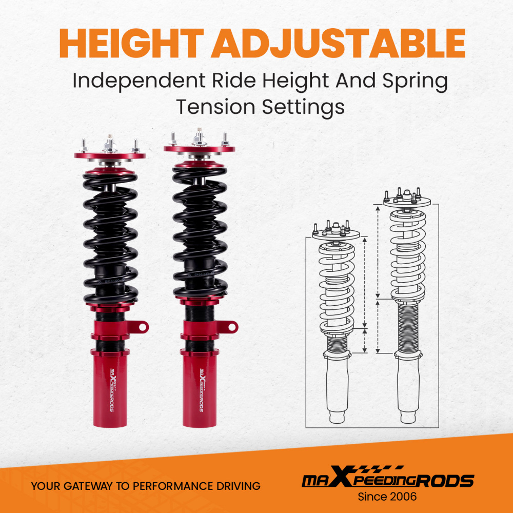 2004 - 2010 compatible for BMW 5 Series E60 Sedan Adjustable Damper 525i 530i 535i 550i Coilover Kit lowering kit