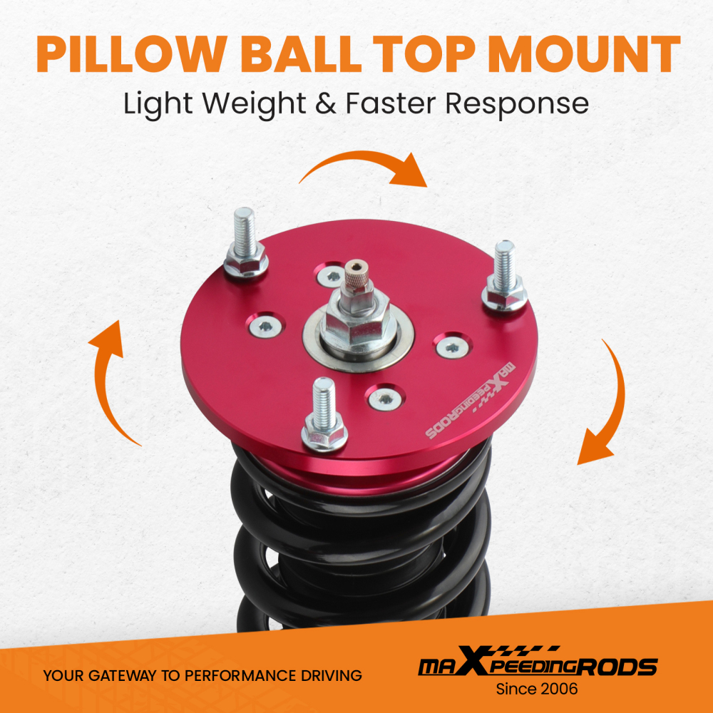 Coilovers 24 Ways Adj. Damper compatible for BMW 5 Series E60 2004-2010 Shocks Absorbers lowering kit