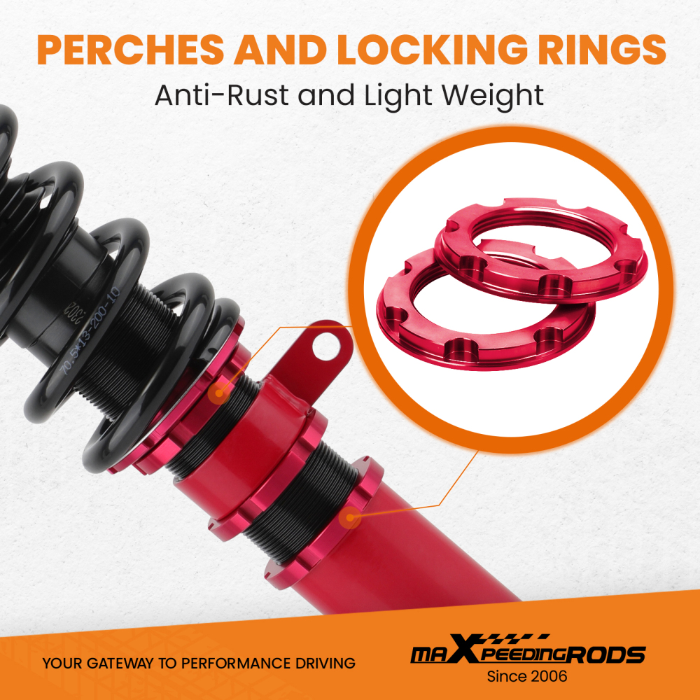 Coilovers 24 Ways Adj. Damper compatible for BMW 5 Series E60 2004-2010 Shocks Absorbers lowering kit