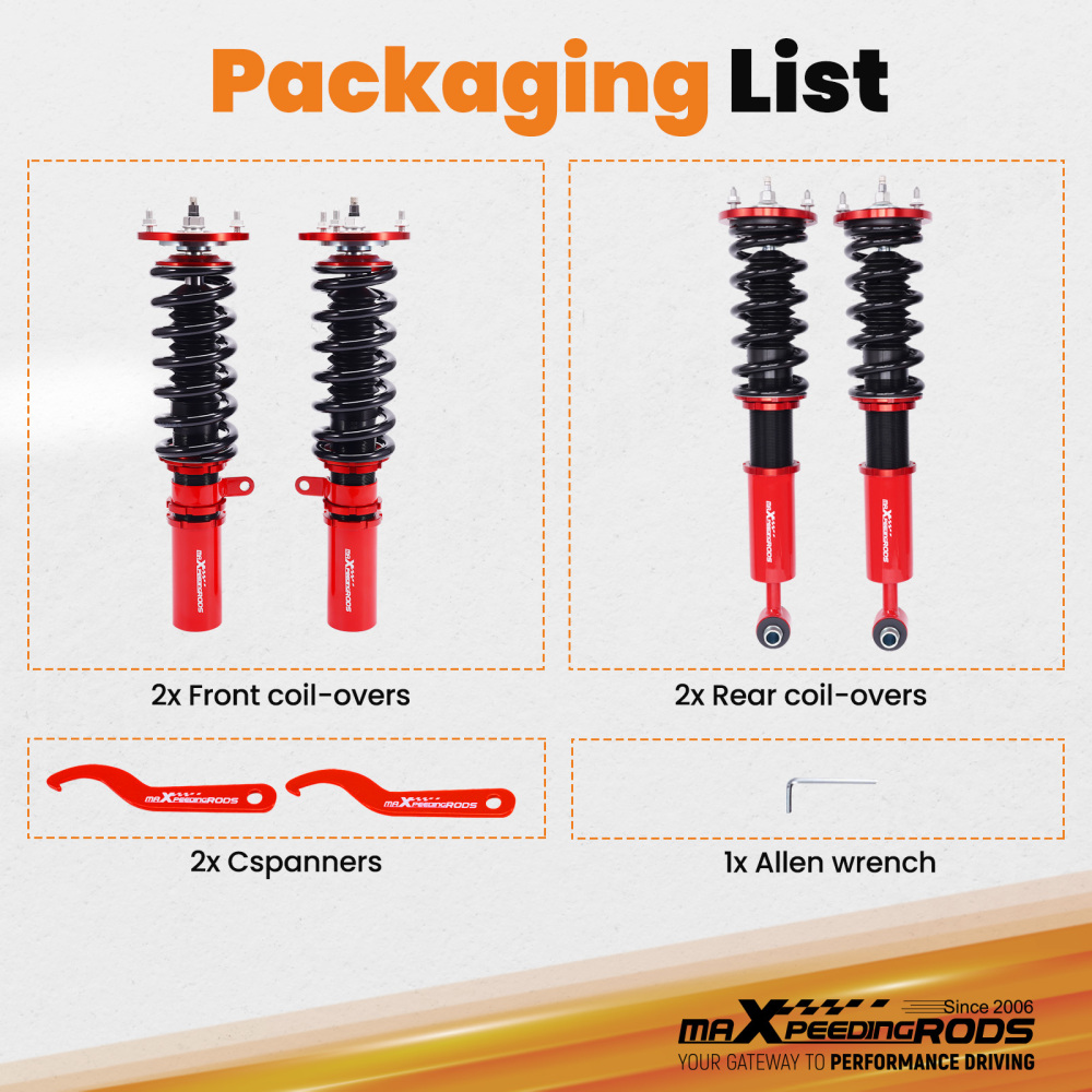 2004 - 2010 compatible for BMW 5 Series E60 Sedan Adjustable Damper 525i 530i 535i 550i Coilover Kit lowering kit