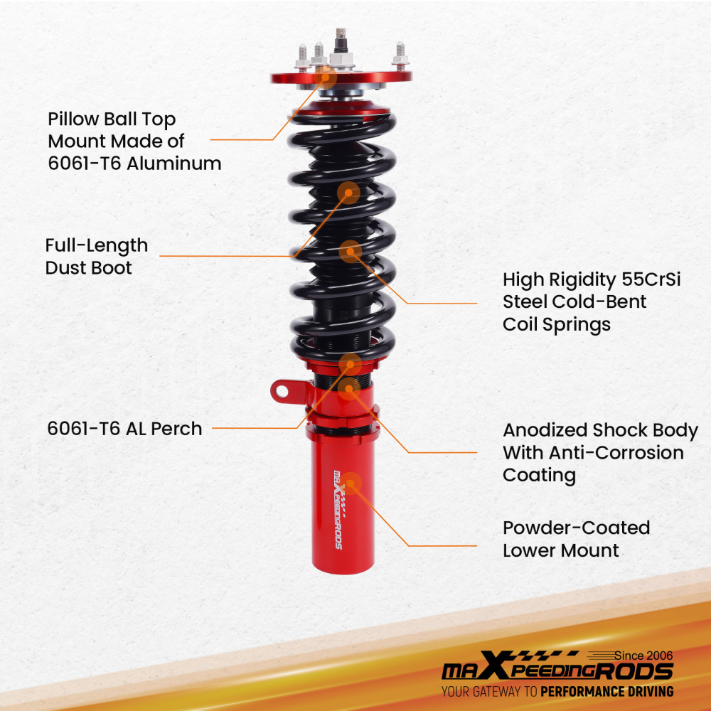 Suspensión Amortiguador Shock compatible para BMW E60 520 523 525 530 535 540 550 M5 03-10