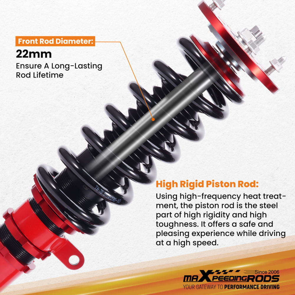 Coilover Suspension Strut kits compatible for BMW 5 Series (E60) Sedan 525i,528i 2004-2010