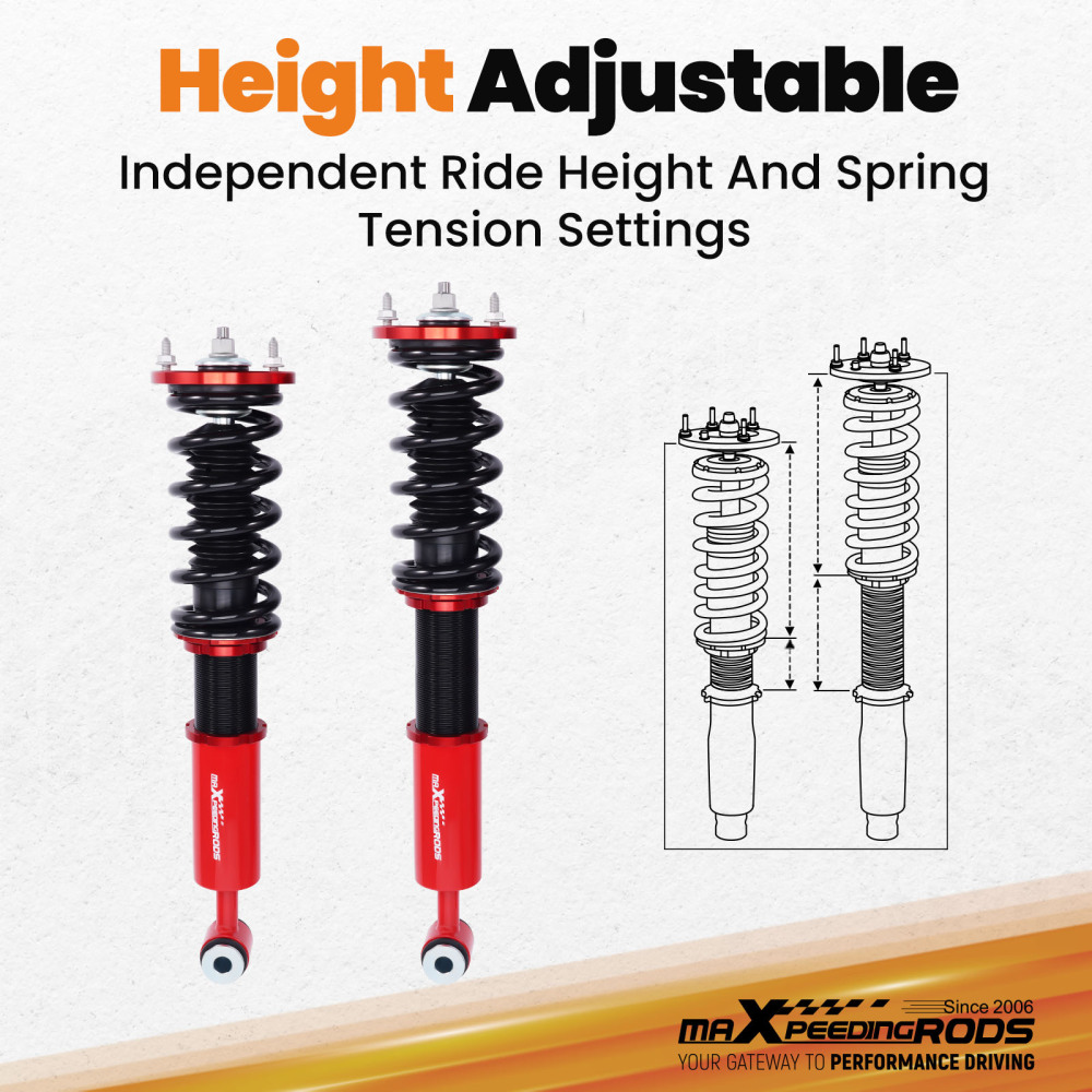 Coilover Suspension Strut kits compatible for BMW 5 Series (E60) Sedan 525i,528i 2004-2010