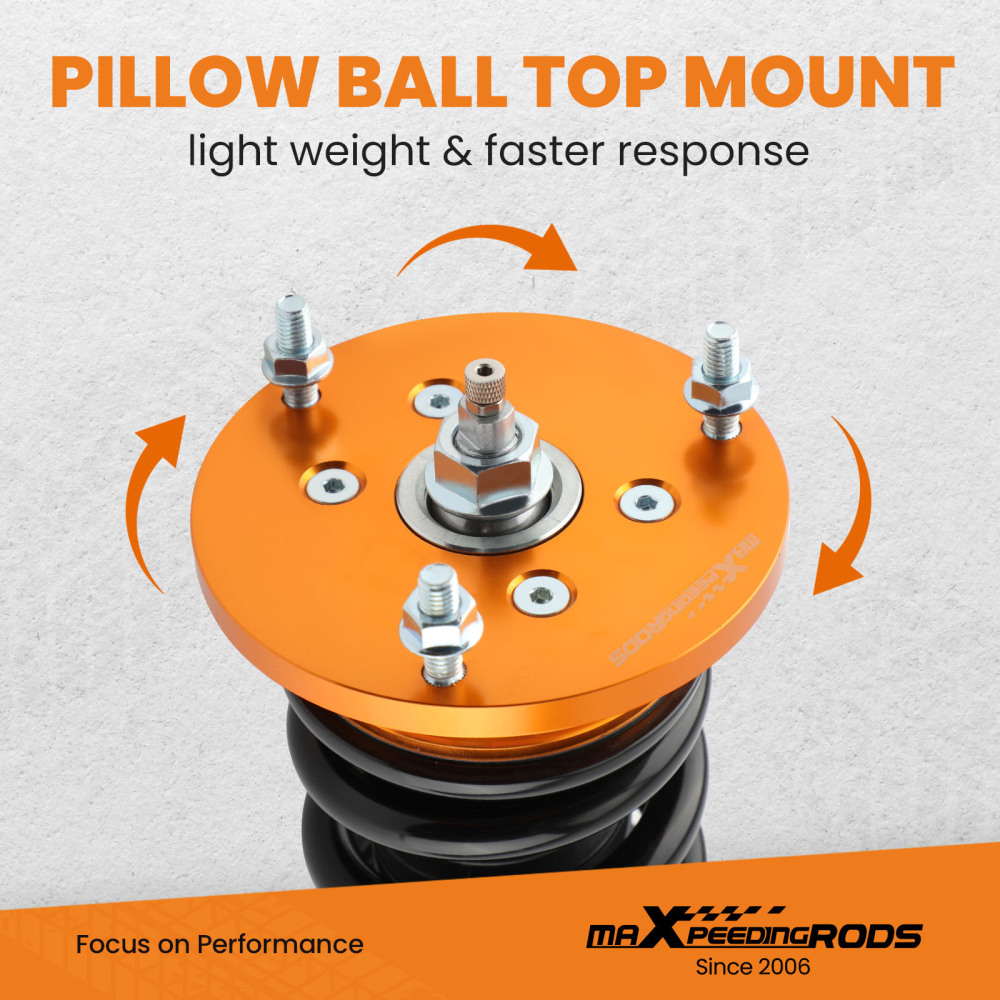 Upgrade Coilover Spring Shock Struts compatible for BMW Z4 E85 Roadster + Coupe Lowering Kit