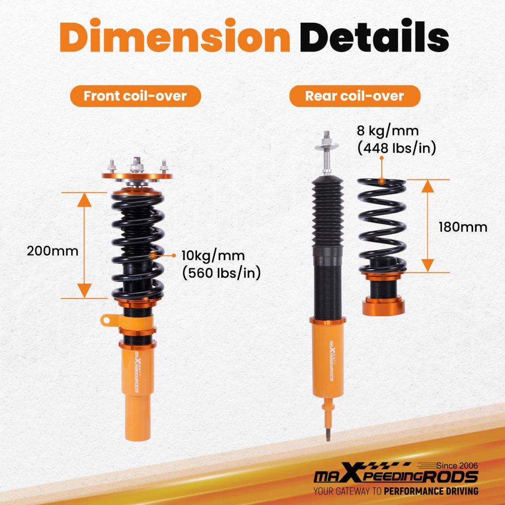 Coilovers Suspension Kits compatible for BMW E90 E91 3-Series 2006 2007 08-13 High Quality Lowering Kit
