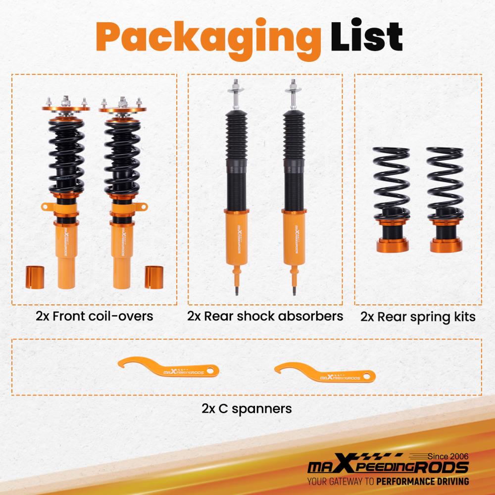 Coilovers Suspension Kits compatible for BMW E90 E91 3-Series 2006 2007 08-13 High Quality Lowering Kit