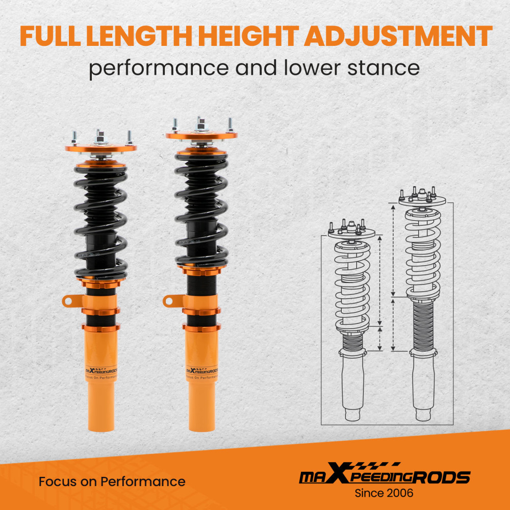 Coilovers Suspensions Kit compatible pour BMW 3-Series E90 E91 Adj Height Amortisseurs new