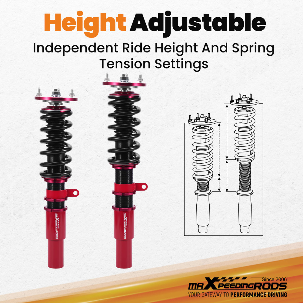 Coilovers compatible for BMW 3 Series 325i 328i 335i E90 06-12 Adj.Height Shocks Struts